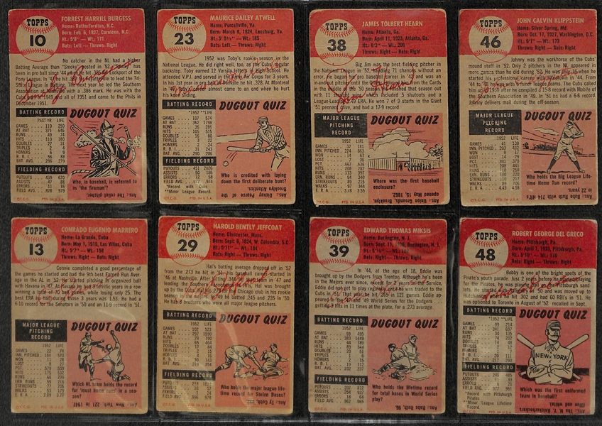 Lot of 56 Different 1953 Topps Baseball Cards w. Dizzy Trout
