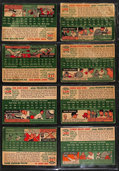 Lot of 70 Different 1954 Topps Baseball Cards w. Harvey Haddix
