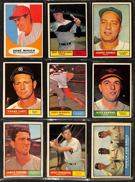 Lot of 207 Topps Cards from 1960-1963 w. 1960 Bill Mazeroski