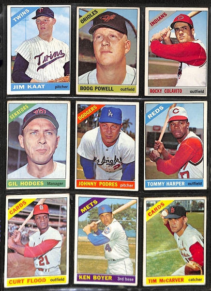 Lot of 252 Topps Cards from 1966-1968 w. 1966 Gil Hodges