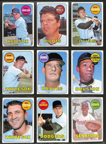 Lot of 225 Topps Cards from 1969 w. Willie Stargell