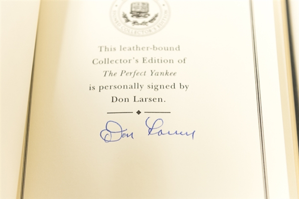Limited Edition Hardback Baseball Books Signed by Don Larsen and Jim Bouton