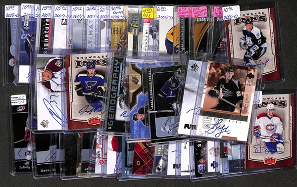 Lot Of 42 Assorted Hockey Autograph Cards