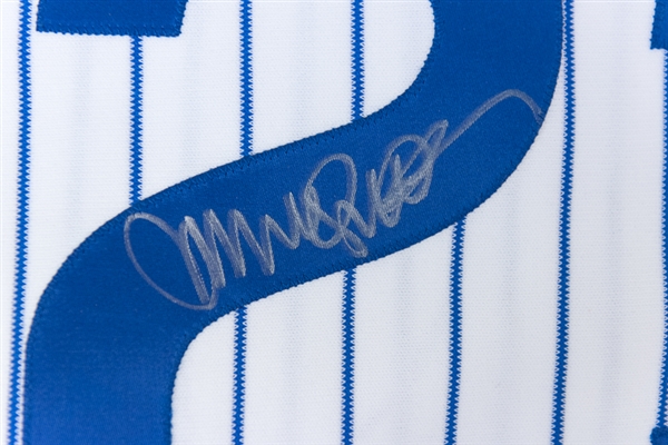 Ryne Sandberg Autographed Chicago Cubs Style Jersey (JSA)