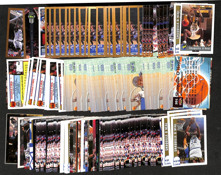 Huge 180+ Shaquille O'Neal Basketball Card Lot - Mostly Rookies