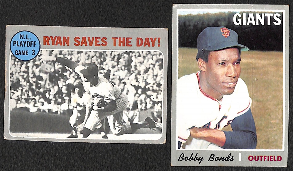 Lot of 550+ 1970 Topps Baseball Cards w. Vida Blue Rookie Card