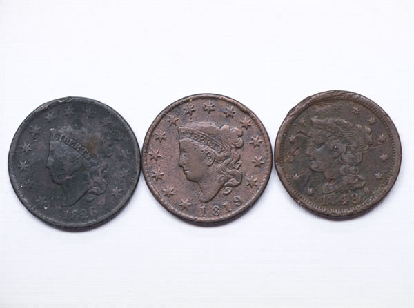 Misc. Grouping of 19th Century Coins