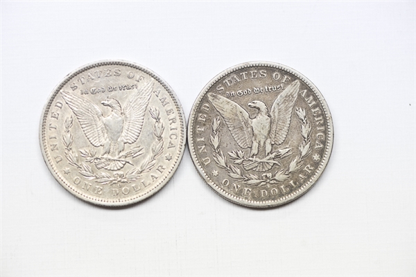 Morgan Silver Dollar Lot - 1890-S, 1890-O, (2) 1900