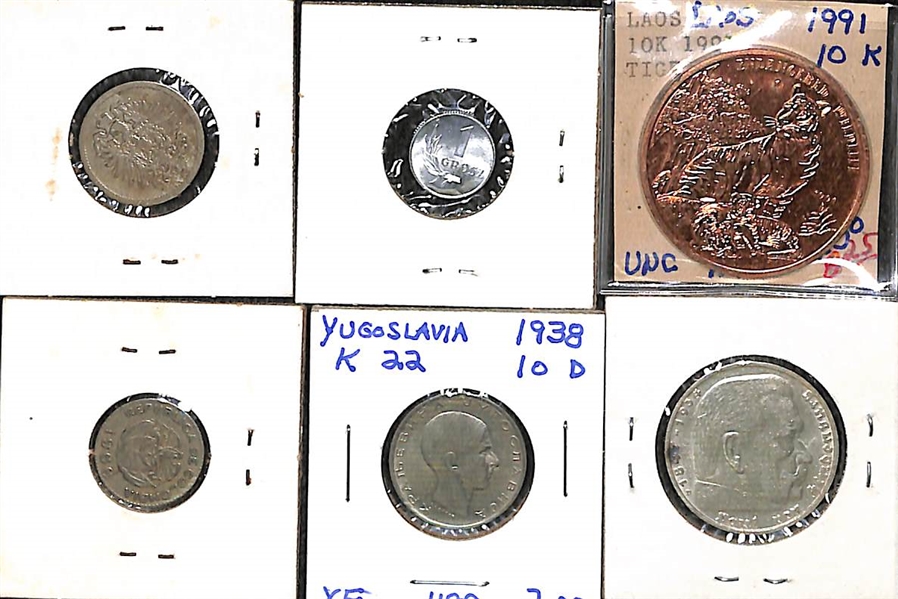 Mixed Coins & Currency From Around the World