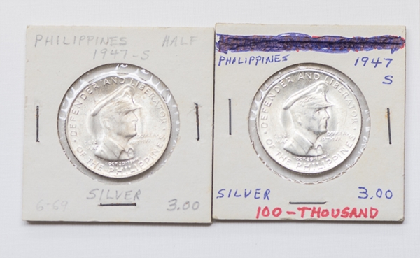 Philippines Lot - 2 Silver Coins and Japanese Occupation Notes