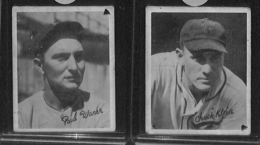 Lot of 9 1933-1936 Goudey Baseball Cards w. George Walberg
