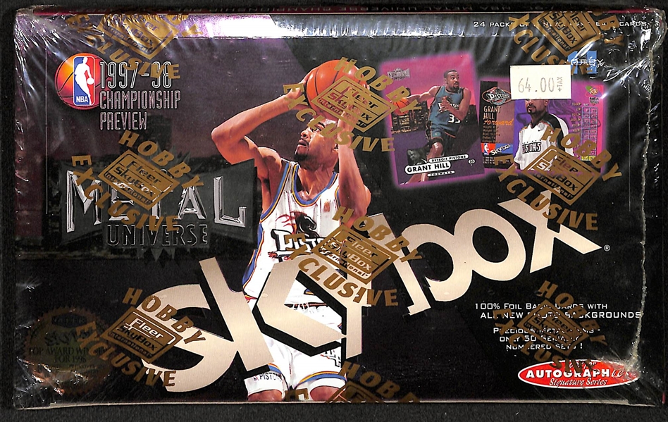 1997-98 Skybox Metal Universe Championship Preview Unopened Basketball Hobby Box 