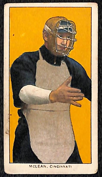 Lot of (4) 1909 T206 Cards - McLean, Eagan, Barbaeu, Beck