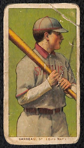 Lot of (4) 1909 T206 Cards - McLean, Eagan, Barbaeu, Beck