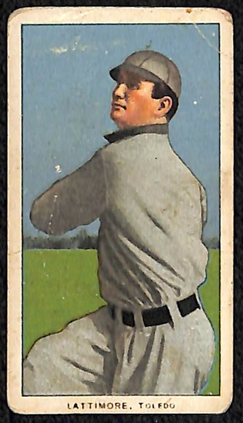Lot of (4) 1909 T206 Minor League Cards - Dorner, Lattimore, Oberlin, Pickering