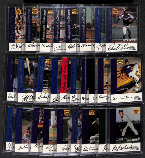 Lot Of 28 1999 Fleer Sports Illustrated Autograph Cards w. Musial & Killebrew