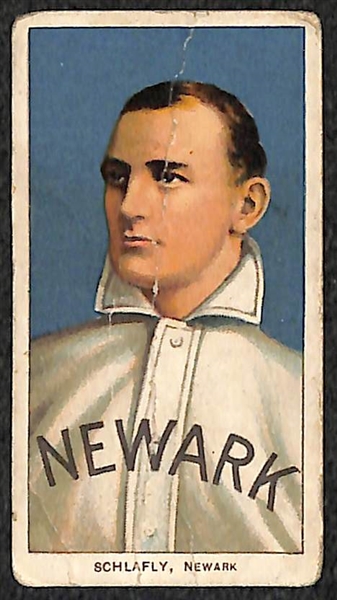 Lot of (3) 1909 T206 Polar Bear Minor Leagues Cards - Schlafly, Nattress, O'Neil