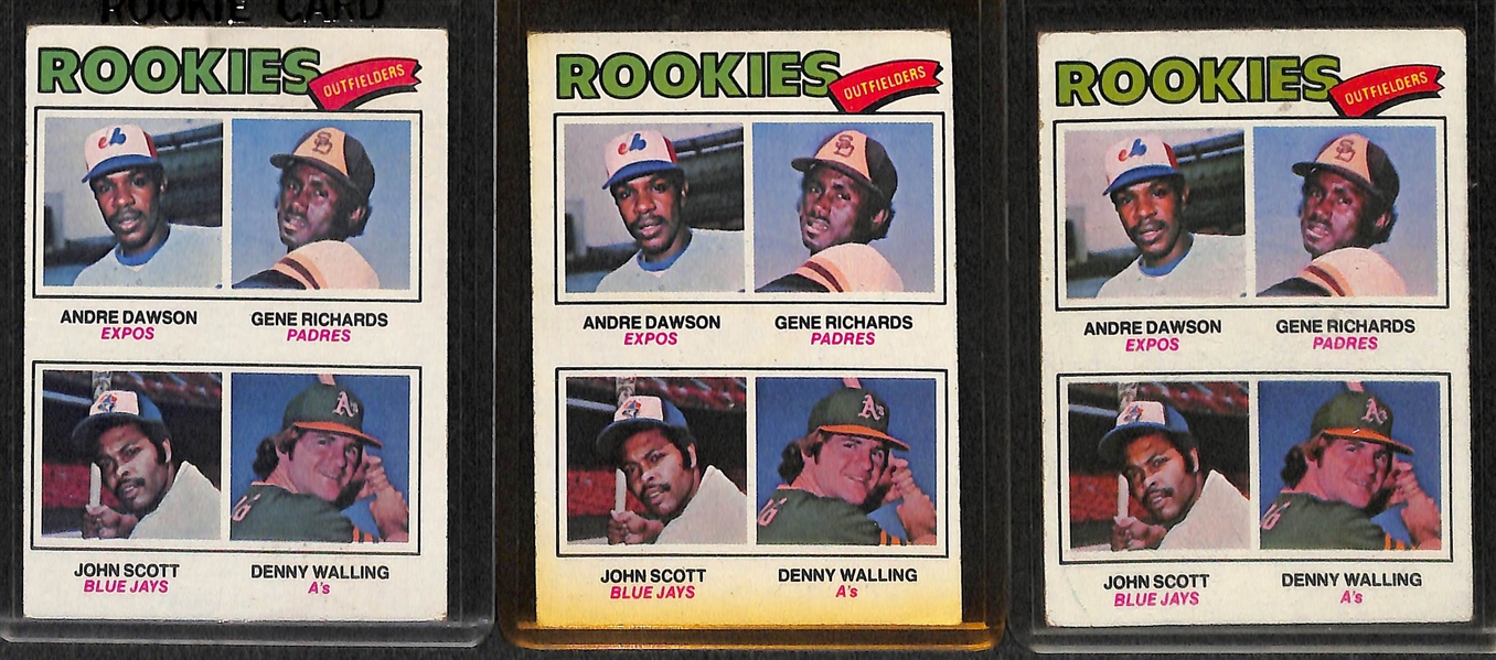 Lot of (13) 1970s Baseball Rookie Cards inc. Munson, Gossage, and (2) Winfield
