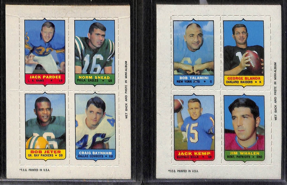 (8) Vintage Football Cards 1951-1969 Inc. 1962 Topps Unitas (#1) and 1951 Bowman Doak Walker