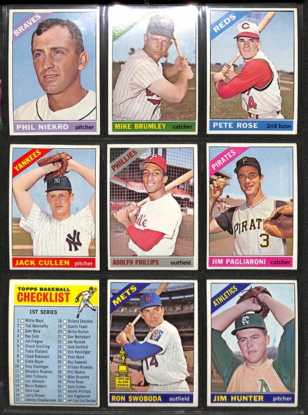 1966 Topps Low Number Baseball Set [Card #1-522] - Mantle, Mays, Aaron, More!