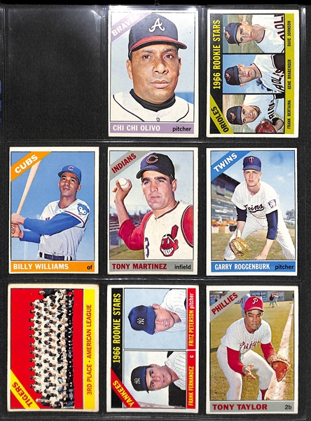 Lot of 33 - 1966 Topps Baseball High Number Cards w. 13 Short Print Cards