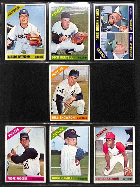 Lot of 33 - 1966 Topps Baseball High Number Cards w. 13 Short Print Cards