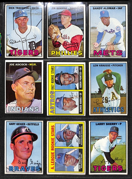 Lot of 18 - 1967 Topps High Number Baseball Cards w. Carew Rookie Card