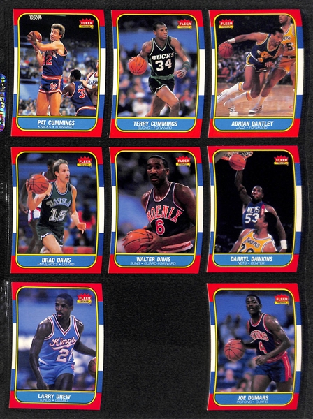 High Grade 1986-87 Fleer Base Card Set (Missing Michael Jordan and Stickers)