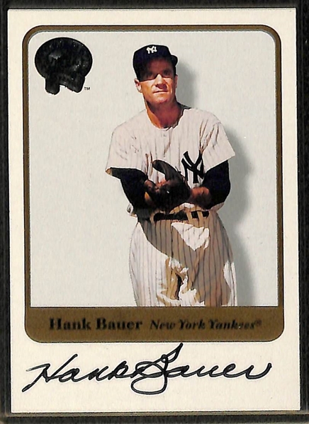 Lot Of 5 Yankees Fleer Greats Autograph Cards w. Mattingly & Jackson