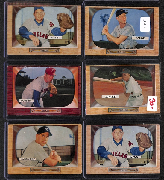 Lot Of 44 1955 Bowman Baseball Cards w. Al Kaline