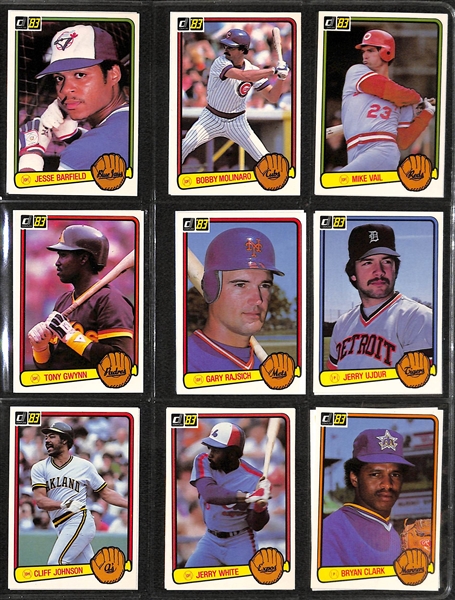 1983 and 1984 Donruss Baseball Card Sets in a Binder (High Grade)