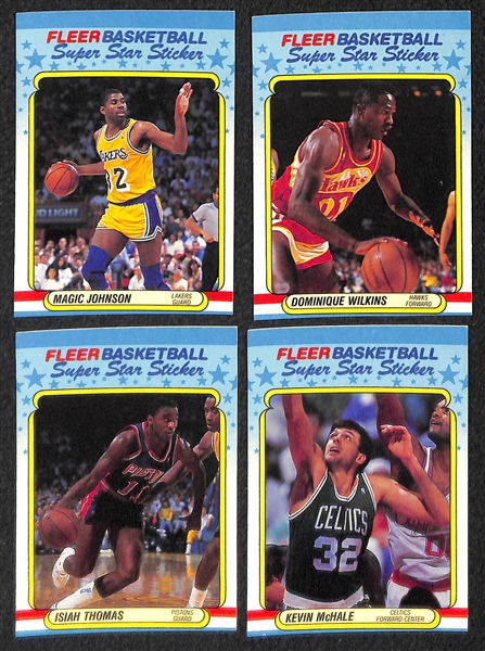 1988-89 Fleer Basketball Complete Set w. Stickers with 3rd Year Michael Jordan Card