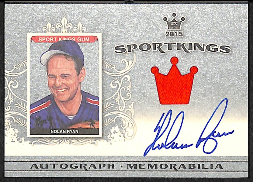 2015 Sports Kings Nolan Ryan Autograph Jersey Card