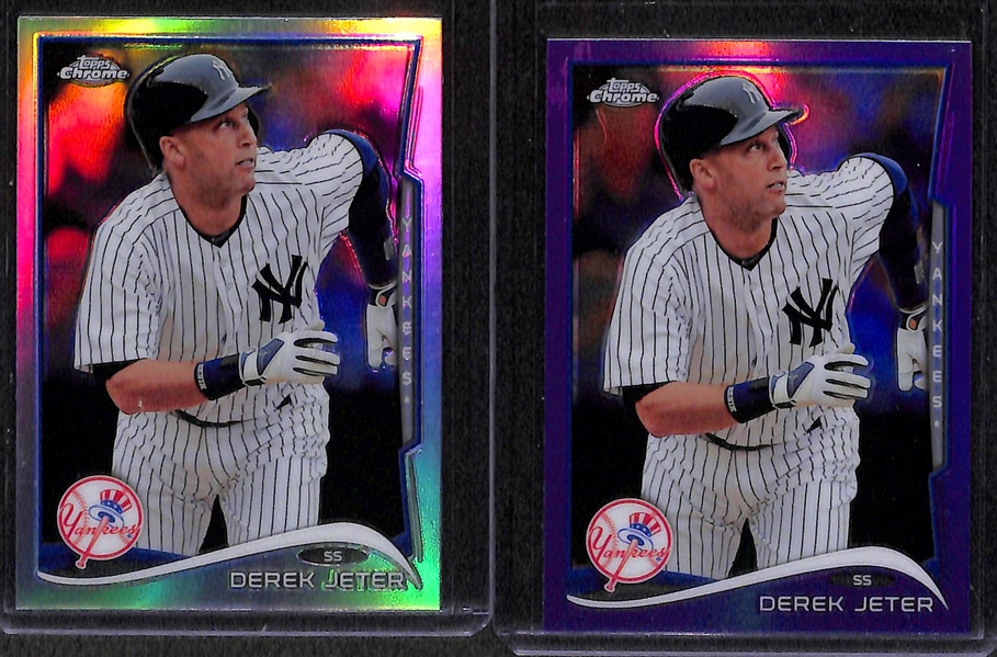 Lot Of 68 Assorted Derek Jeter Cards w. Refractors