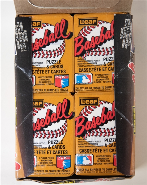 1987 Donruss Leaf Unopened Baseball Card Box