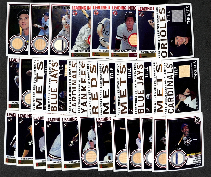 Lot Of 32 2005 Topps Pristine Relic Cards w. Killebrew & Yastrzemski