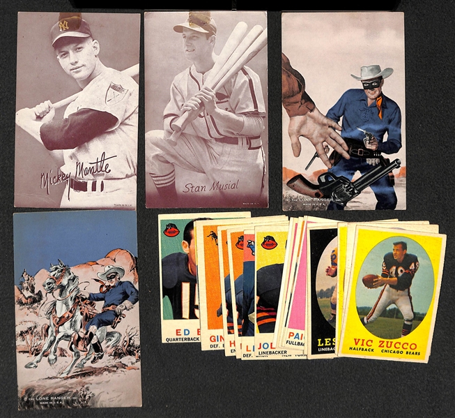 Sport & Non-Sport Lot from the 1950s - Exhibit Cards, Baseball Cards, Football Cards