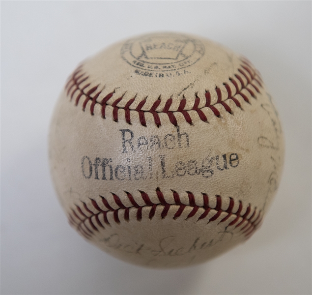 1930s Philadelphia A's Signed Official Reach Baseball w/ Eddie Collins & Al Simmons (Connie Mack is Secretarial Signed)