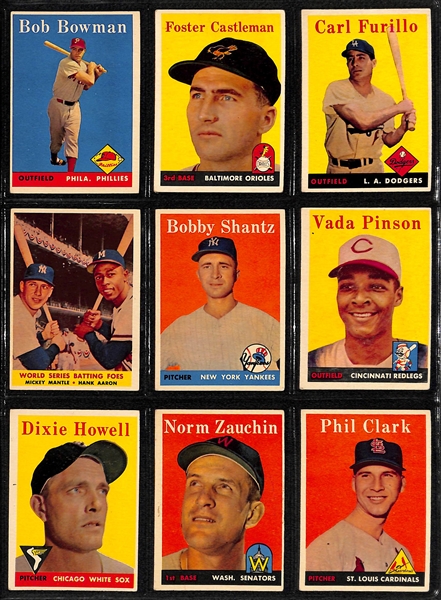 1958 Topps Baseball Complete Card Set