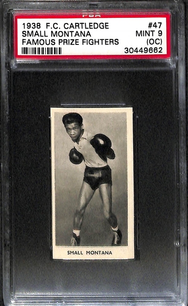Lot Of 4 1938 F.C. Cartledge Famous Prize Fighter Cards PSA Graded