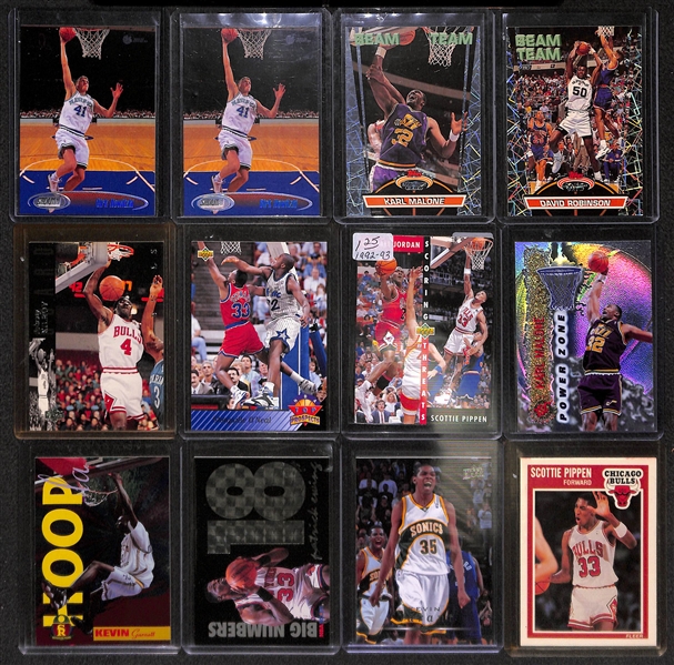 Lot of 500+ Basketball Cards w. Inserts & Michael Jordan Cards