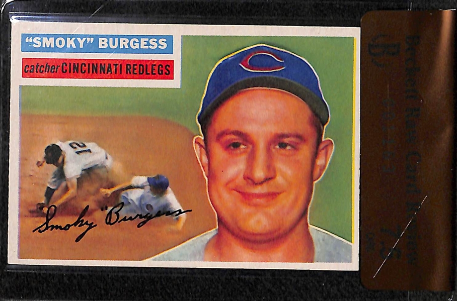 Lot of 7 - 1956 Topps Graded Baseball Cards w. Monte Irvin BVG 7.5 