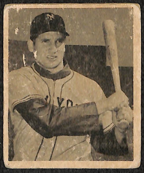 Lot of 2 - 1948 Bowman Baseball Cards - Bob Elliot & Bobby Thomson Rookie Card 