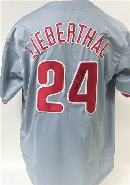Mike Lieberthal Signed Phillies Jersey