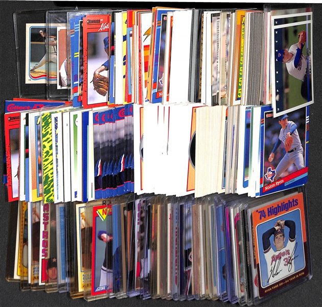 Lot of Over (400) Nolan Ryan Cards From 1975 to Present - Mostly 1980s-2000s