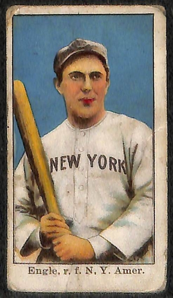 Lot of 3 1909-11 E90-1 American Caramel Baseball Cards - Fred Clarke (Philadelphia National), Clyde Engle, & Germany Schaefer