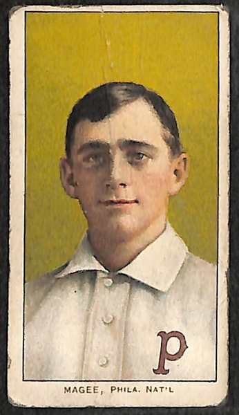 Lot of 3 1909-11 T206 Baseball Cards - Magee, Maddox, Egan