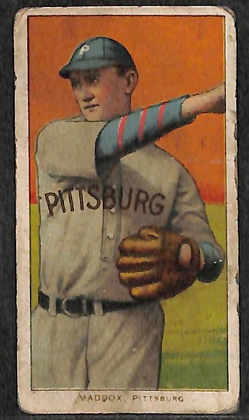 Lot of 3 1909-11 T206 Baseball Cards - Magee, Maddox, Egan