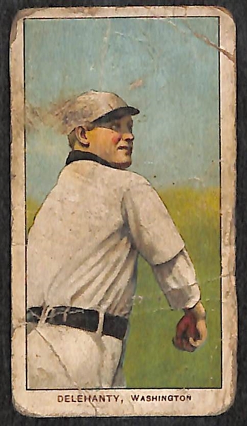 Lot of 5 1909-11 T206 Baseball Cards w. Jesse Tannehill (Washington) & Jim Delehanty