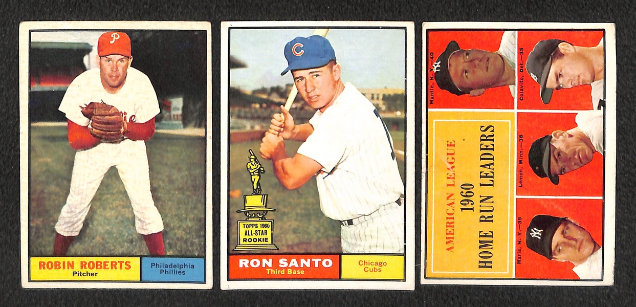 Lot of 177 Different 1961 Topps Baseball Cards w. McCovey